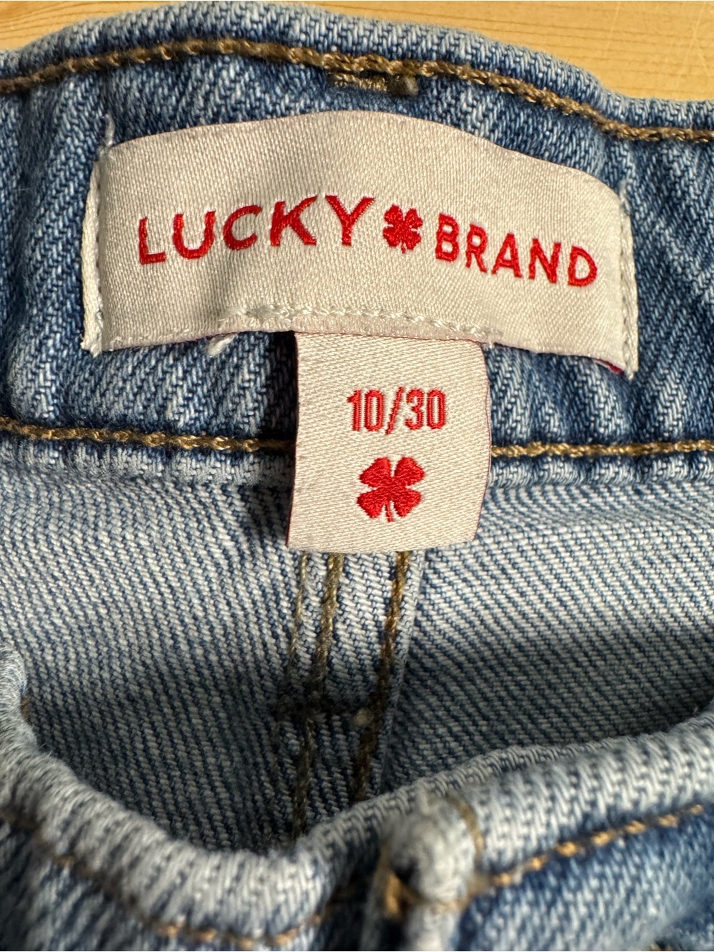 Lucky Brand Light Wash Frayed Denim Shorts - Picture 3 of 9